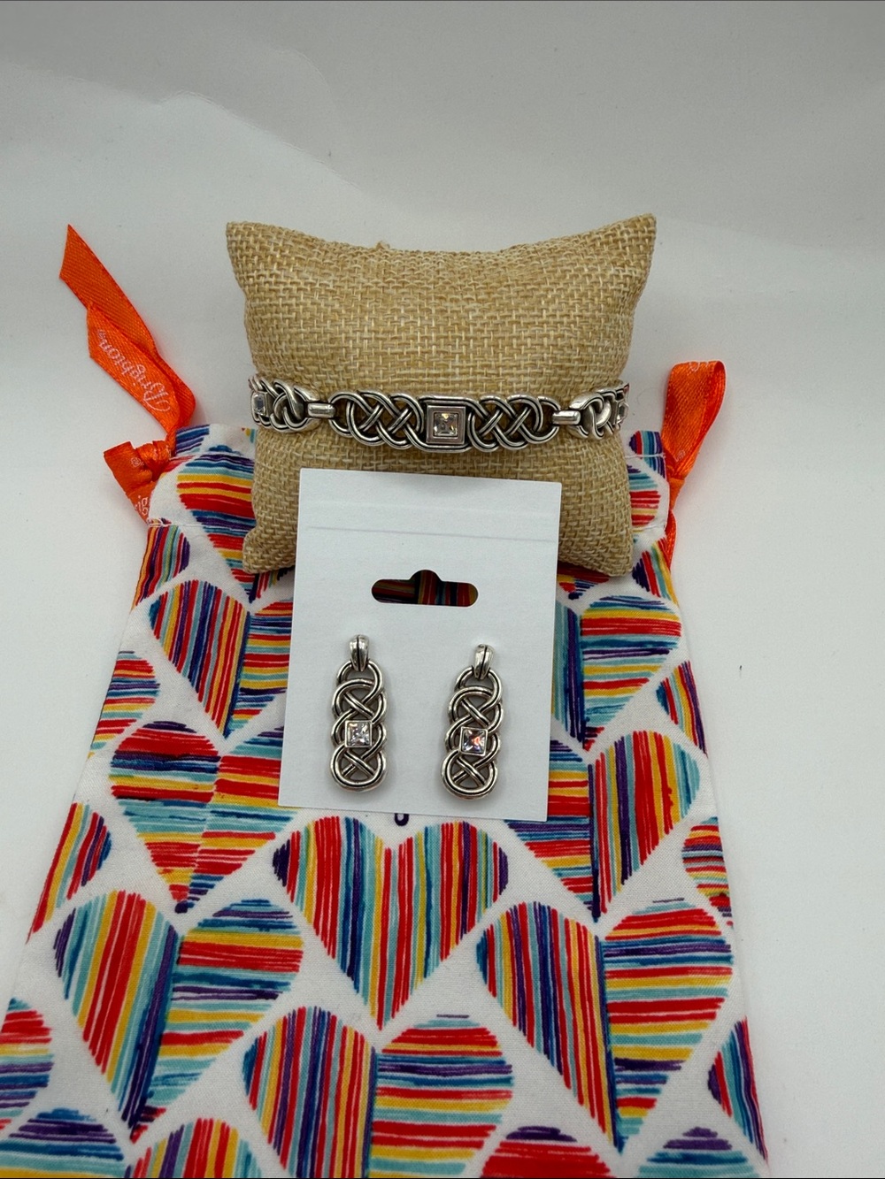 Brighton Interlok Lustre Bracelet and Post Earrings